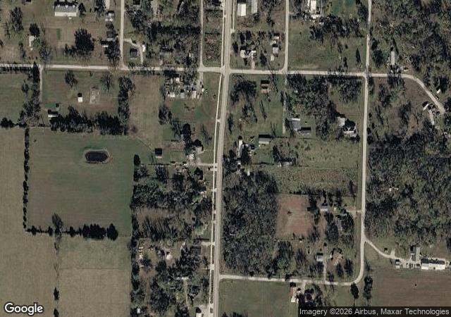 Aerial view of Rocky Ridge Tree Farm in Flemington, MO