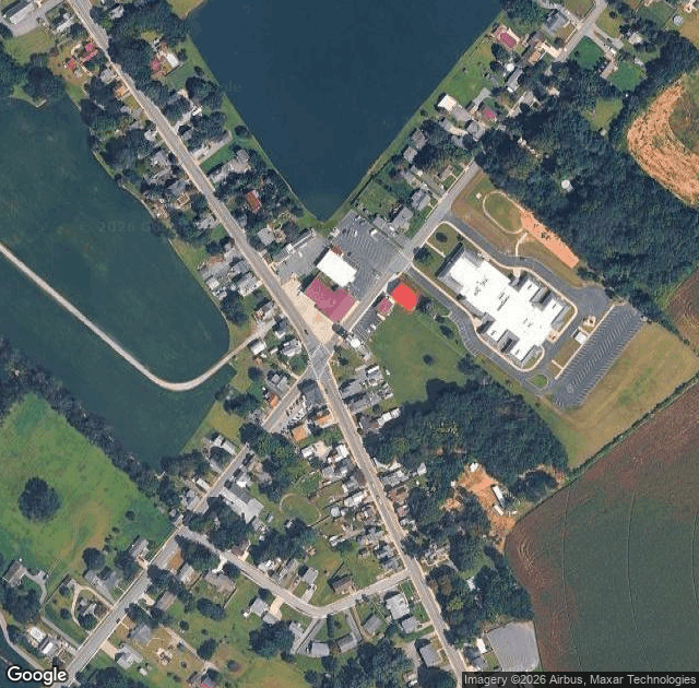 Aerial view of Schreppler's Fir Tree Acres in Magnolia, DE