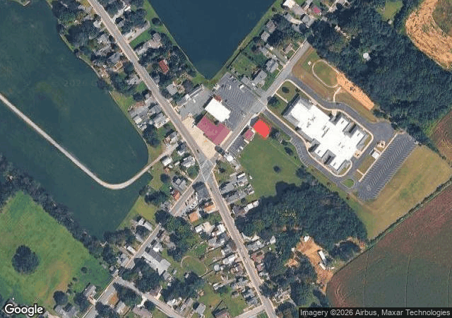 Aerial view of Schreppler's Fir Tree Acres in Magnolia, DE