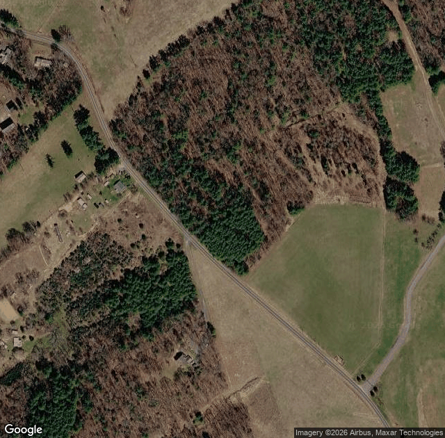 Aerial view of Shady Rest Tree Farm in Glendale Springs, NC