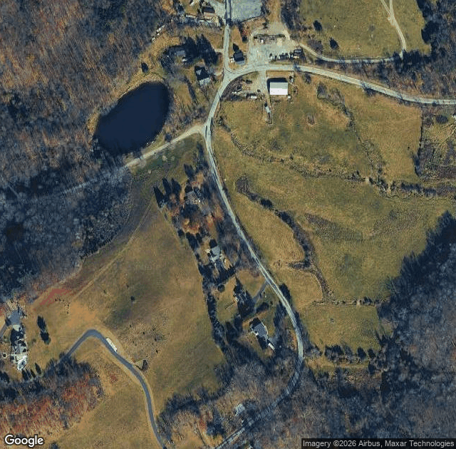 Aerial view of Shale Hills Farm in Sussex, NJ