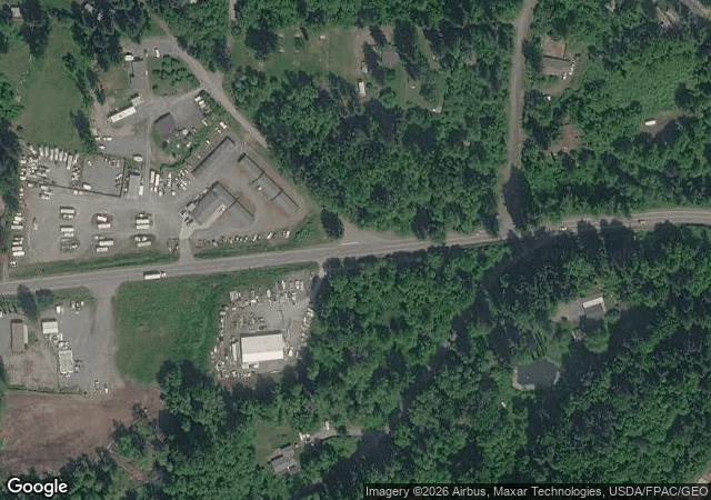 Aerial view of Shining Star Tree Farm in Eatonville, WA