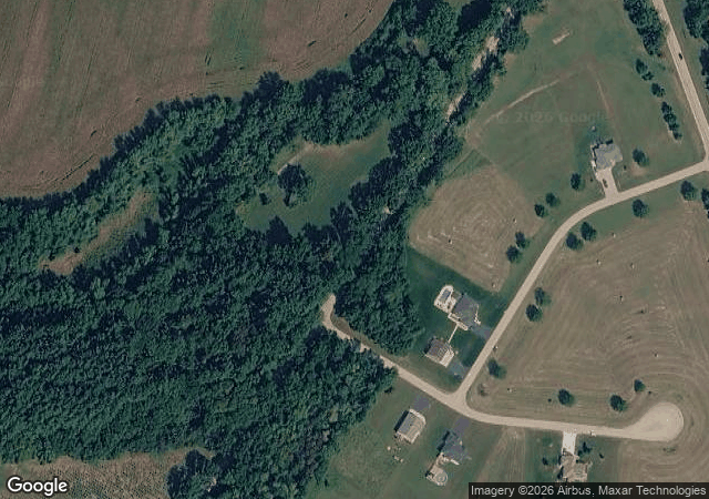 Aerial view of Sinnissippi Farm & Forest in Oregon, IL