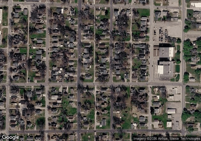 Aerial view of S&K Christmas Tree Farm and Crafts in Marshall, MO