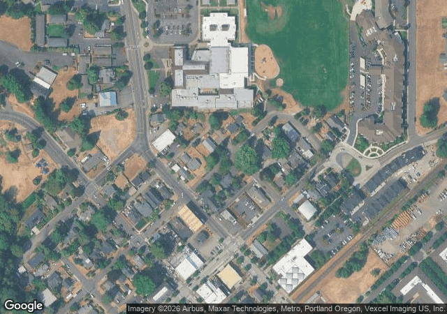 Aerial view of Sleighbells Farm & Gift Shop in Sherwood, OR