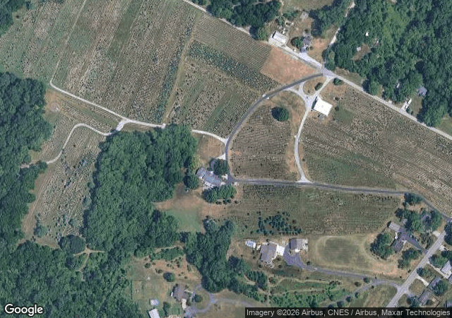 Aerial view of St. Joe Christmas Tree Farm in Fort Wayne, IN