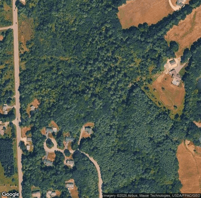 Aerial view of Staples Christmas Tree Farm in Windham, ME