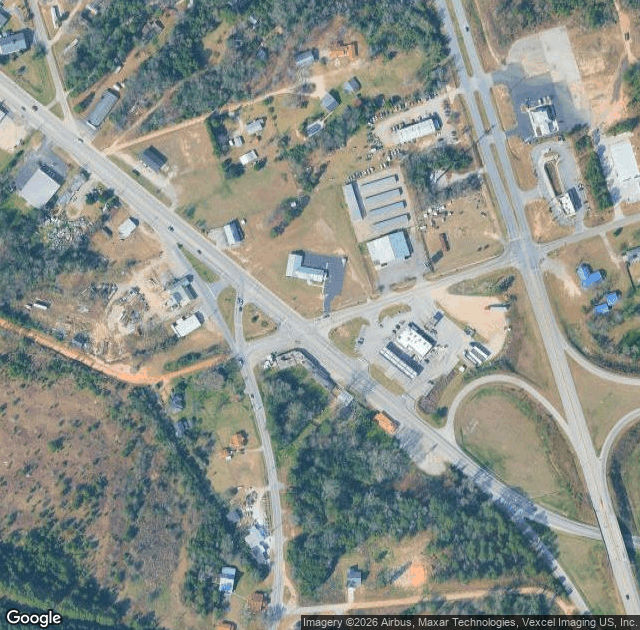 Aerial view of Still Creek Tree Farm in Beech Island, SC