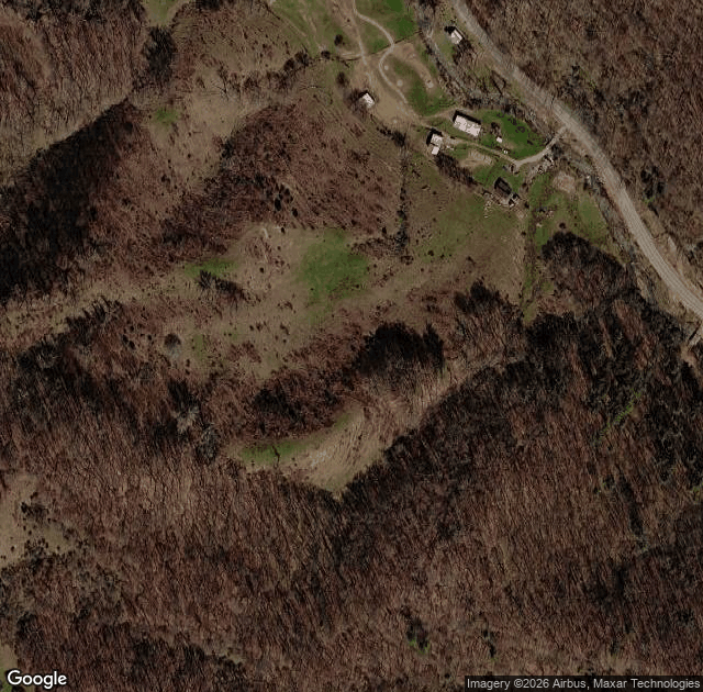 Aerial view of Stone Mountain Farms in Trade, TN