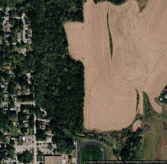 Aerial view of Stone Ridge Farm in Tecumseh, NE