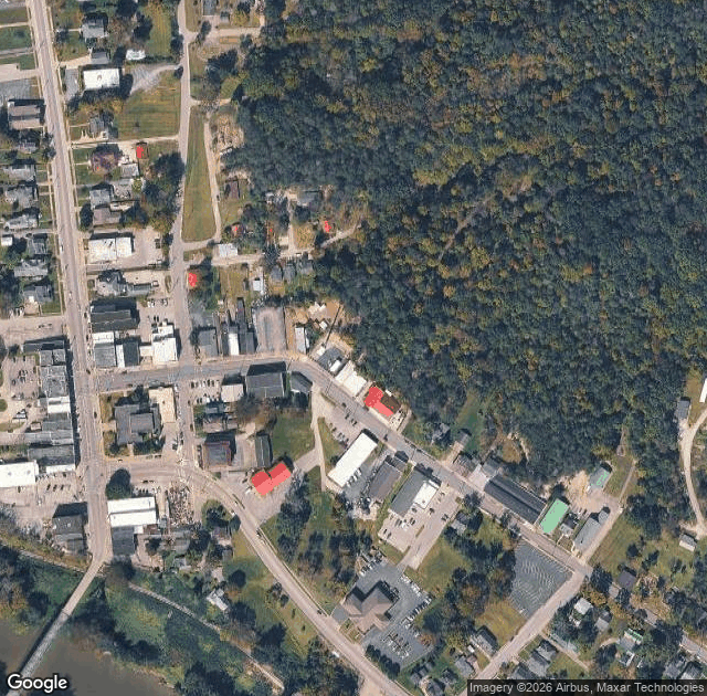 Aerial view of Sundance Farm in Irvine, KY