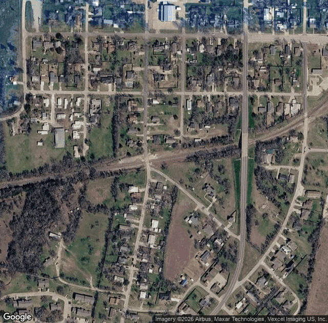 Aerial view of Sunset Hill Tree Farm in Alvarado, TX