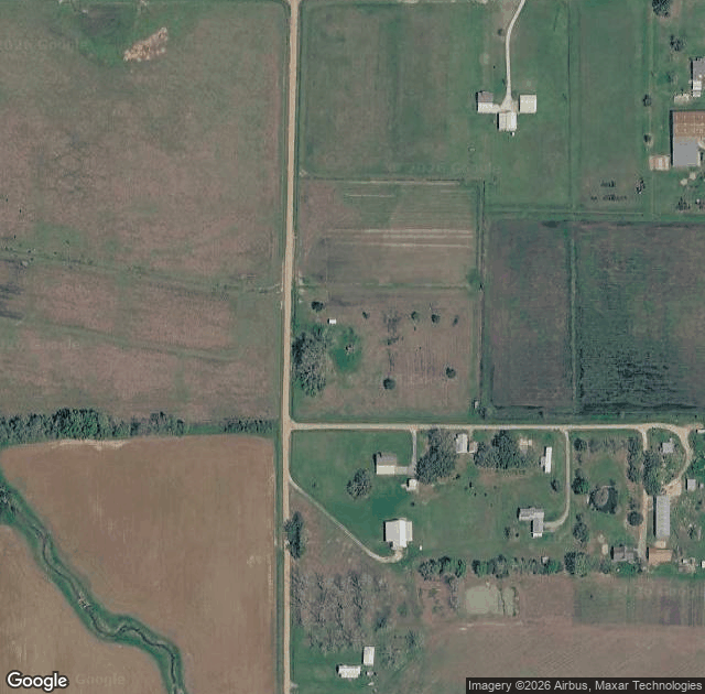 Aerial view of Tee Mamou Christmas Tree Farm in Basile, LA