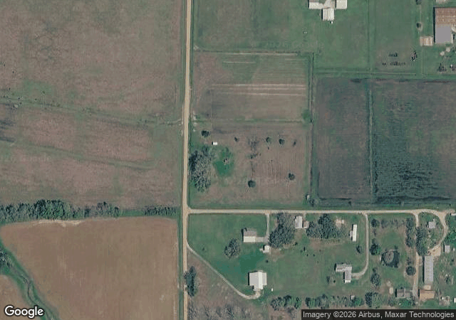 Aerial view of Tee Mamou Christmas Tree Farm in Basile, LA