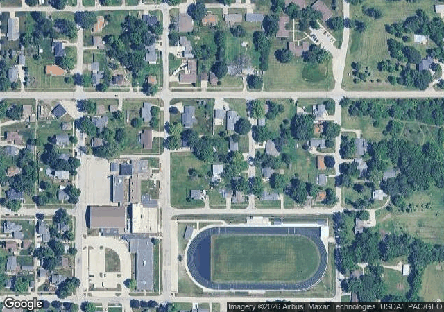 Aerial view of THE Christmas Tree Farm in Maxwell, IA