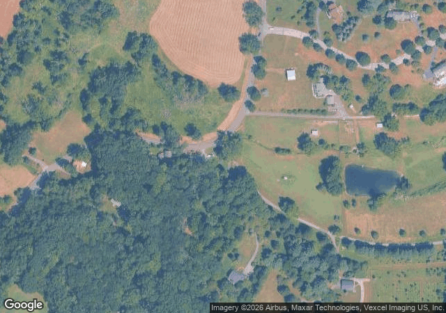 Aerial view of The Evergreen Farm in Lebanon, NJ