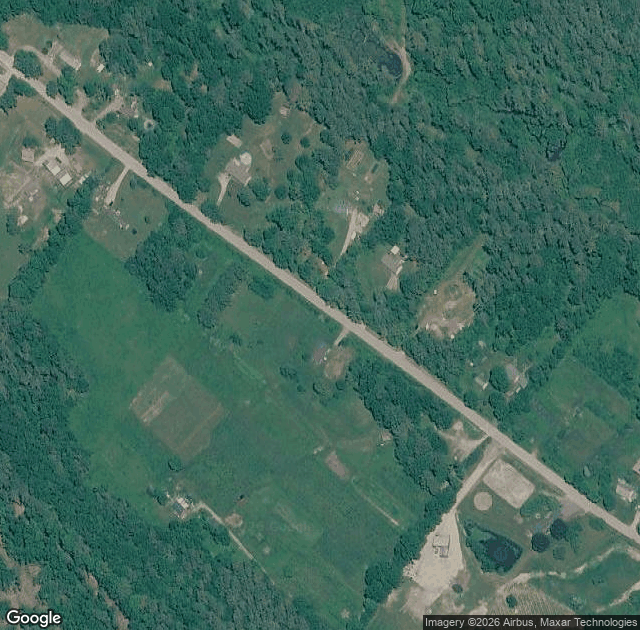 Aerial view of Third Stone Christmas Tree Farm in Barnstead, NH