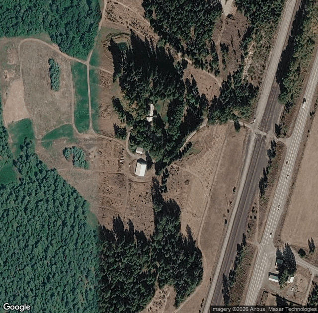 Aerial view of Triple T Nursery in Careywood, ID