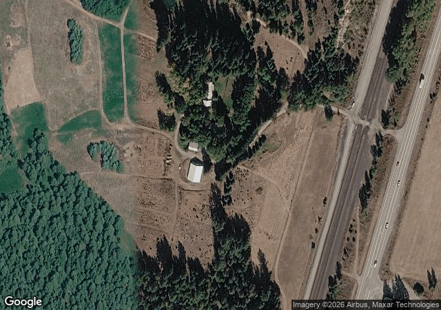 Aerial view of Triple T Nursery in Careywood, ID