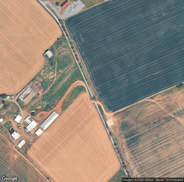 Aerial view of Valley Star Farm in Luray, VA