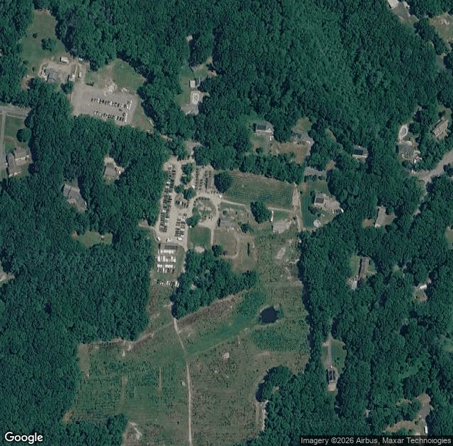 Aerial view of Vandervalk Farm & Winery in Mendon, MA