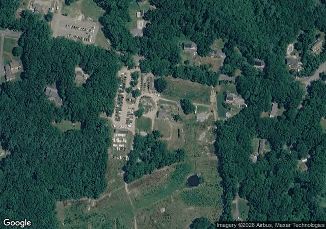 Aerial view of Vandervalk Farm & Winery in Mendon, MA