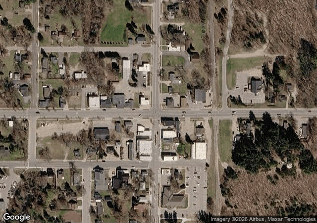 Aerial view of Vultaggio Royal Tree Farms (formerly Schmuckal Tree Farms) in Kingsley, MI