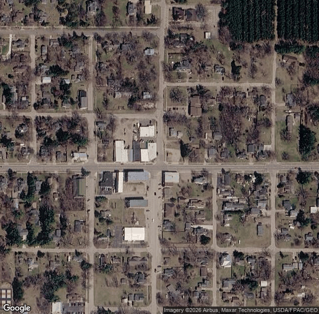 Aerial view of Wheeler's Laura's Lane Nursery in Plainfield, WI