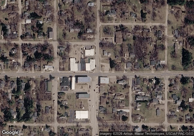 Aerial view of Wheeler's Laura's Lane Nursery in Plainfield, WI