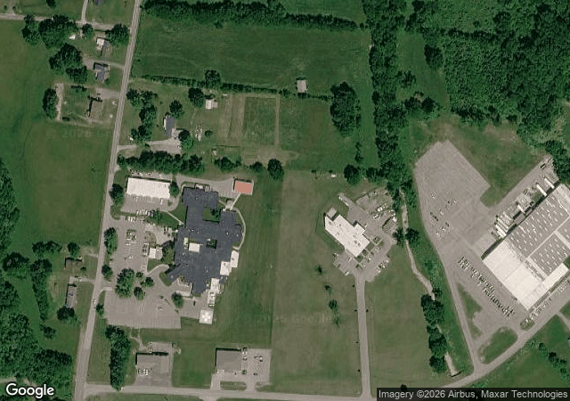 Aerial view of Wildwood Christmas Tree Farm in Woodbury, TN