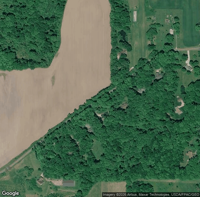 Aerial view of Wintergreen Tree Farm in Mantua, OH