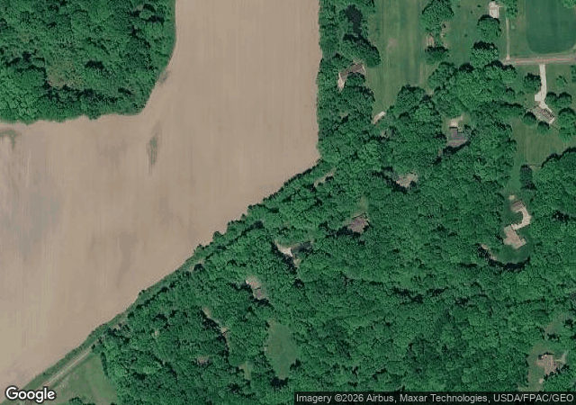 Aerial view of Wintergreen Tree Farm in Mantua, OH