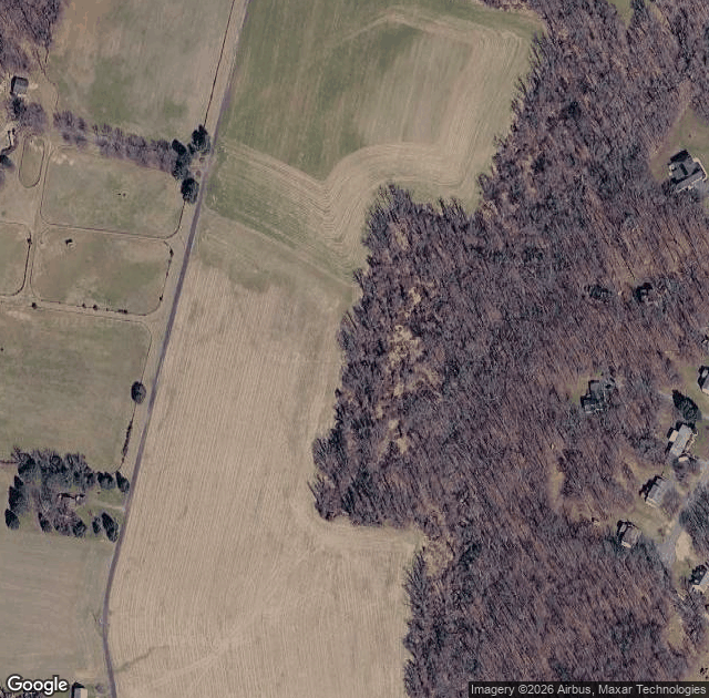 Aerial view of Wolfe's Pine Valley Farms in Sykesville, MD