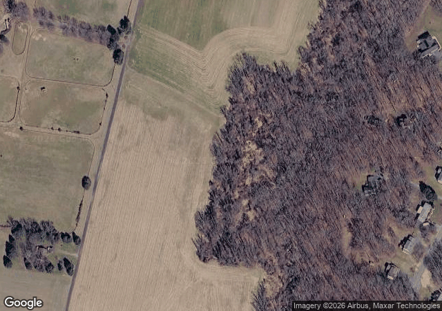 Aerial view of Wolfe's Pine Valley Farms in Sykesville, MD
