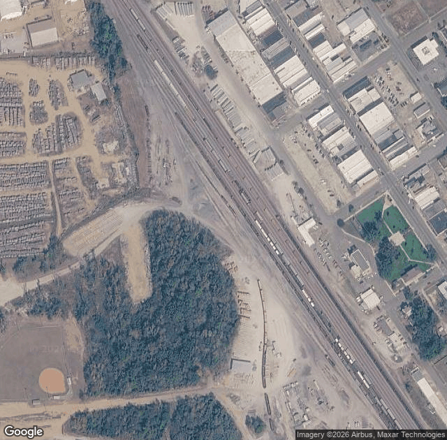 Aerial view of Worthey Tree Farm, LLC in Amory, MS