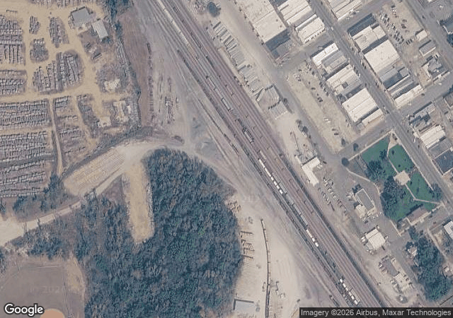 Aerial view of Worthey Tree Farm, LLC in Amory, MS